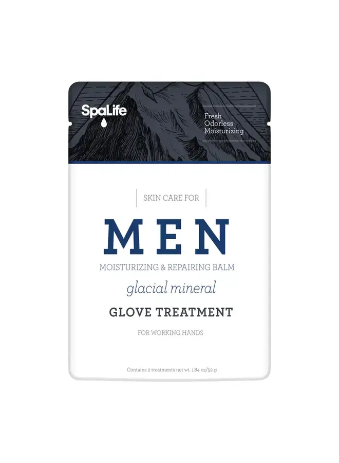 Men's Glacial Mineral Moisturizing Hand Glove