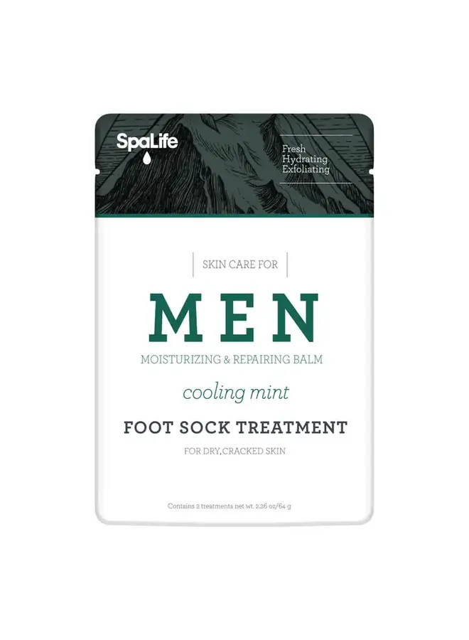 Men's Cooling Mint Moisturizing Foot Sock Treatment