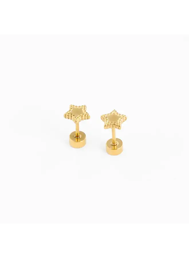 Beaded Star Earrings