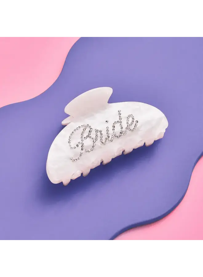 Bride Acrylic Hair Clip