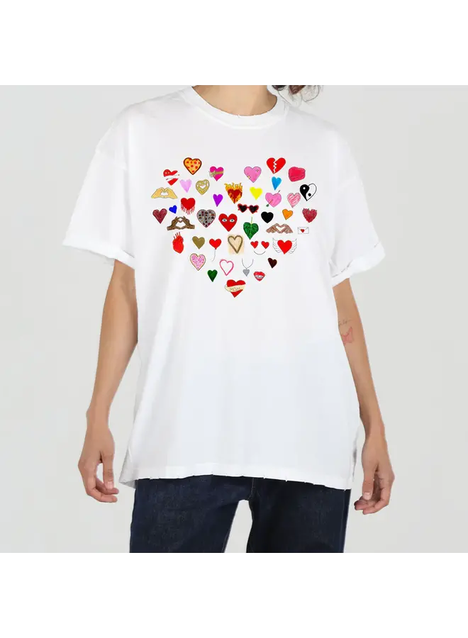 Hearts Women's Boyfriend Tee -