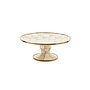 Mocha Check Mini Pedestal Platter