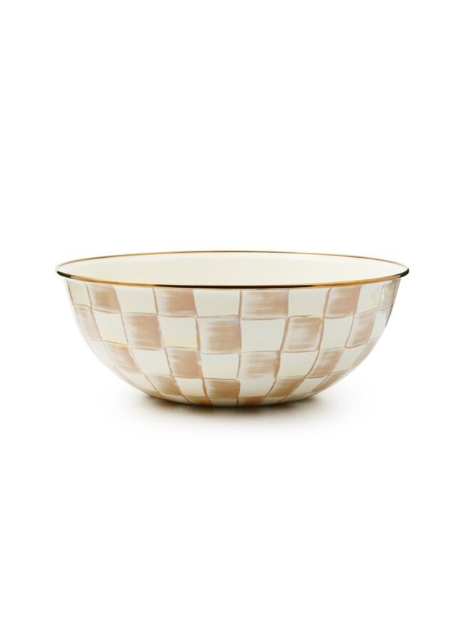 Mocha Check Extra Large Everyday Bowl