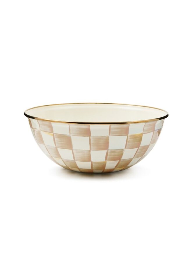 Mocha Check Medium Everyday Bowl