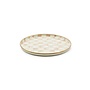 Mocha Check Round Tray