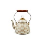 Mocha Check 2 Quart Tea Kettle