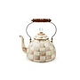 Mocha Check 3 Quart Tea Kettle