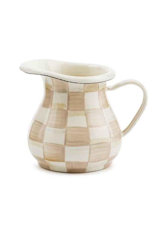 Mocha Check Creamer