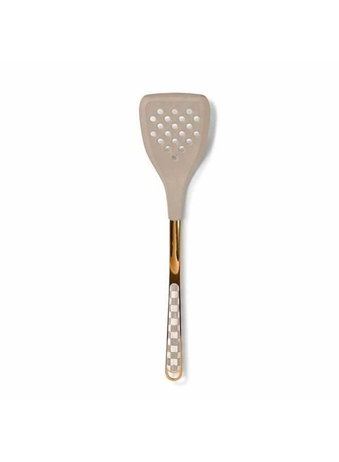 Mocha Check Slotted Spatula