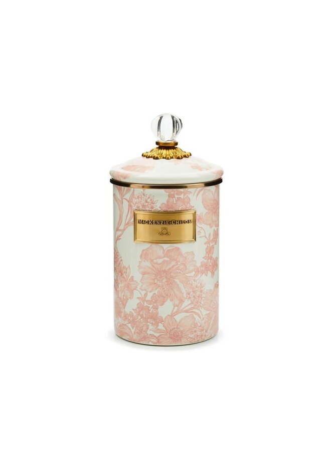 Rosy English Garden Large Canister
