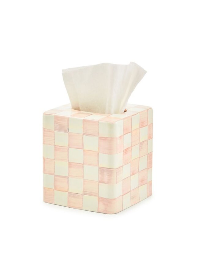 Rosy Check Boutique Tissue Box Cover