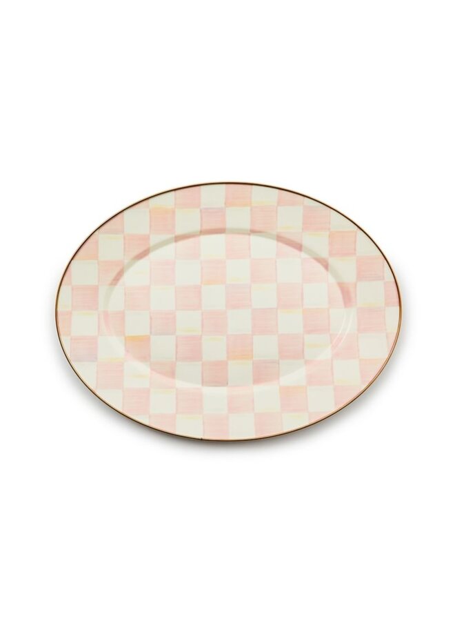 Rosy Check Medium Oval Platter
