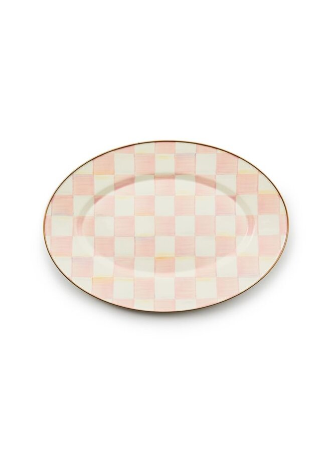 Rosy Check Small Oval Platter