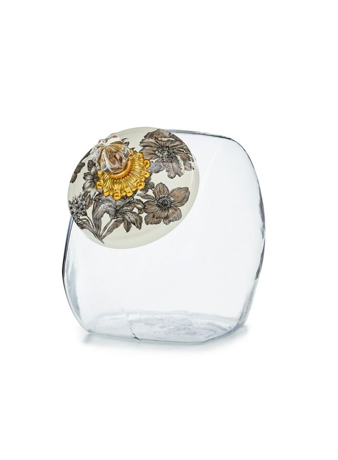 Cookie Jar with Sterling English Garden Jar