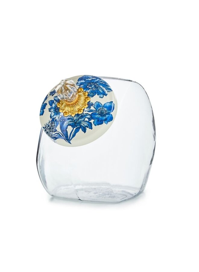 Cookie Jar with Royal English Garden Lid
