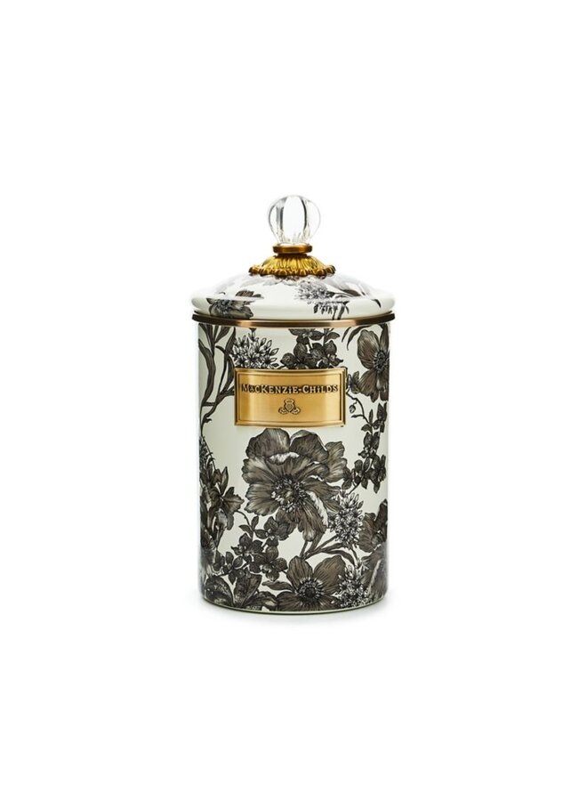 Sterling English Garden Canister Large