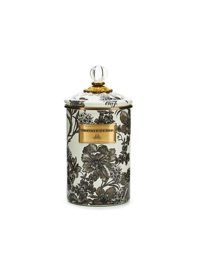 Sterling English Garden Canister Large
