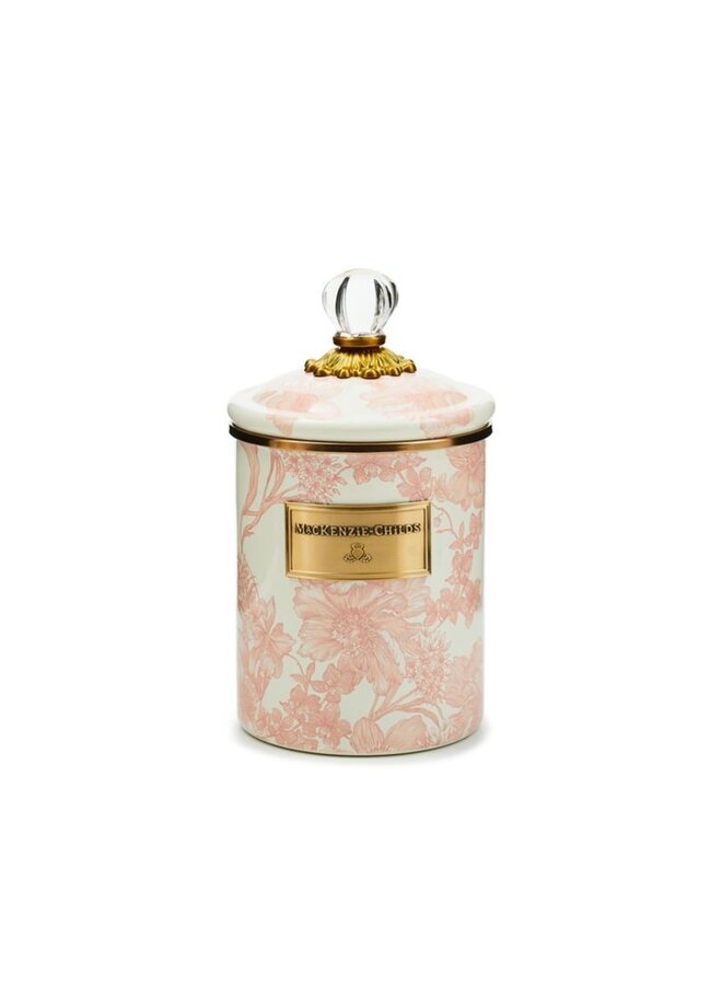 Rosy English Garden Medium Canister
