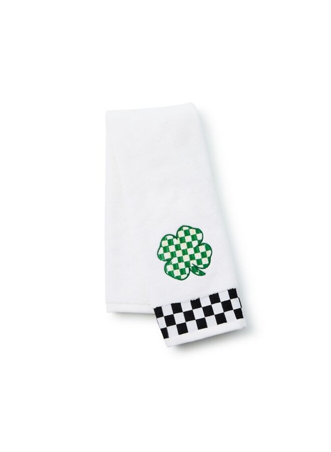 Lucky Clover Check Hand Towel