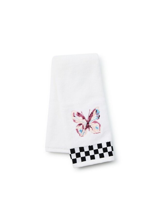Eternity Butterfly Check Hand Towel