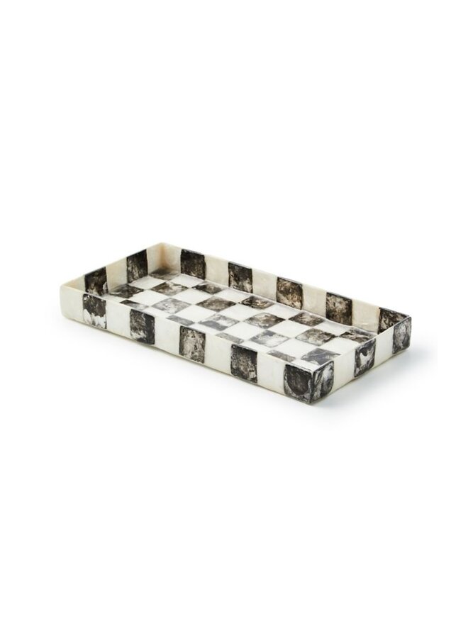 Courtly Check Capiz Vanity Tray