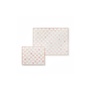 Rosy Check Glass Cutting Board Set of 2