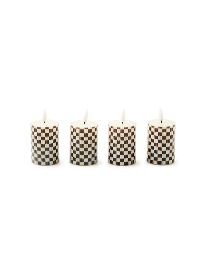 Courtly Check Votive Flickers Set of 4