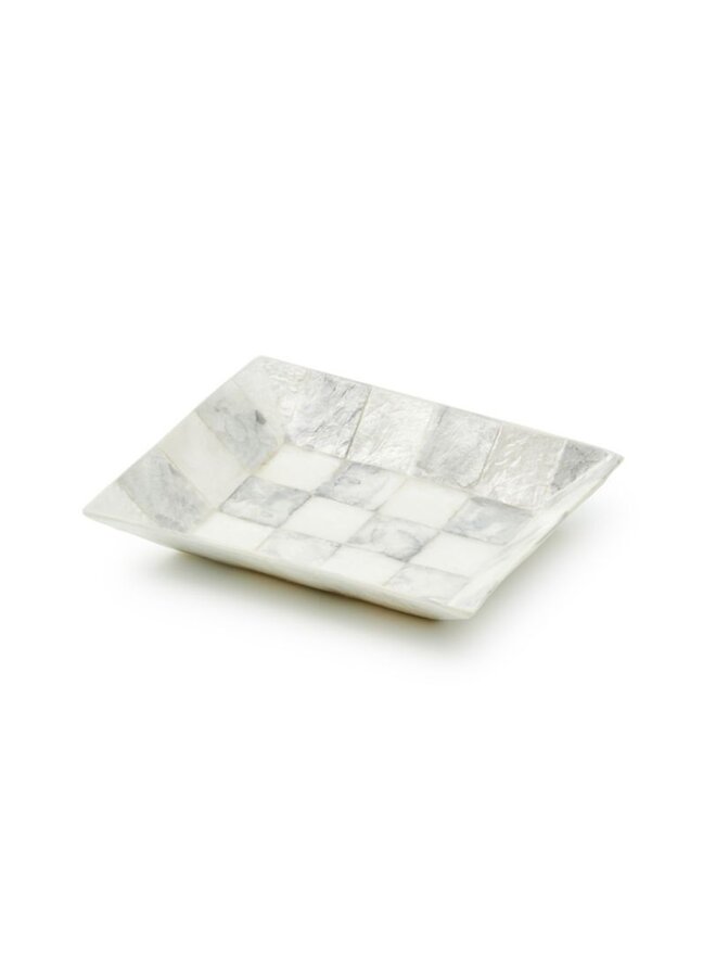 Sterling Check Capiz Soap Dish