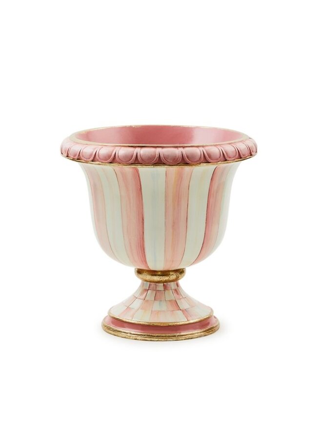 Rosy Stripe Tabletop Urn