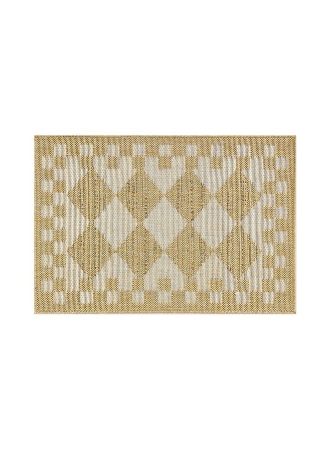 White Diamond 2' x 3' Indoor/Outdoor Rug