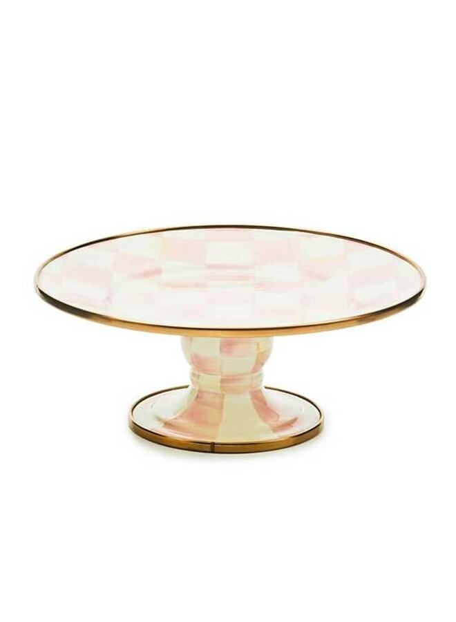 Rosy Check Mini Pedestal Platter
