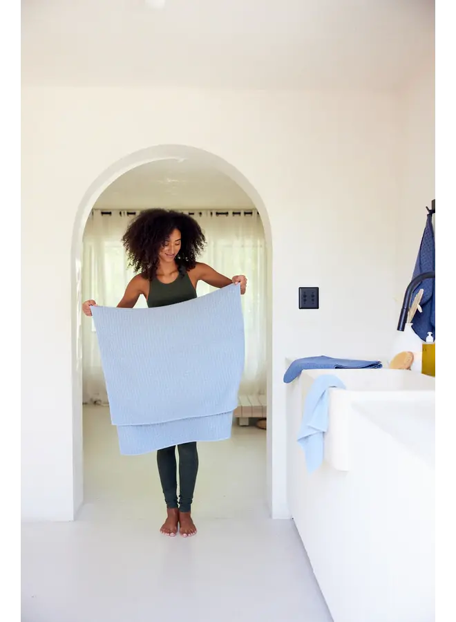 Sky Waffle Bath Towel