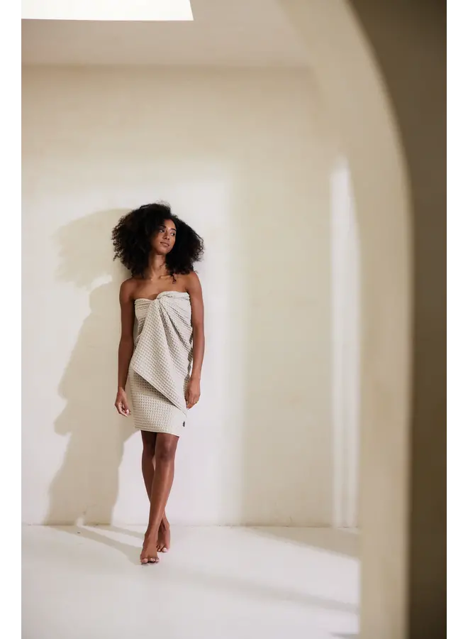 Taupe  Waffle Bath Towel