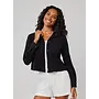 Coco Cropped Jacket Black