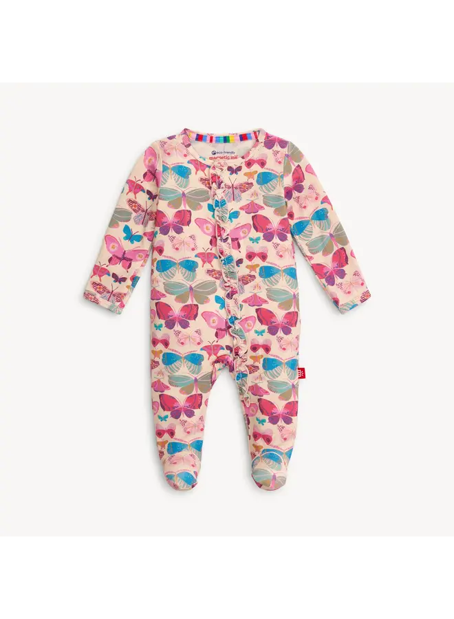 All A-Flutter Modal Footie with Ruffle -