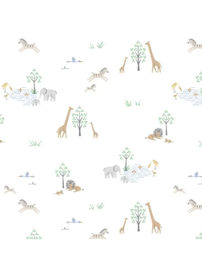 White Serene Safari Footie