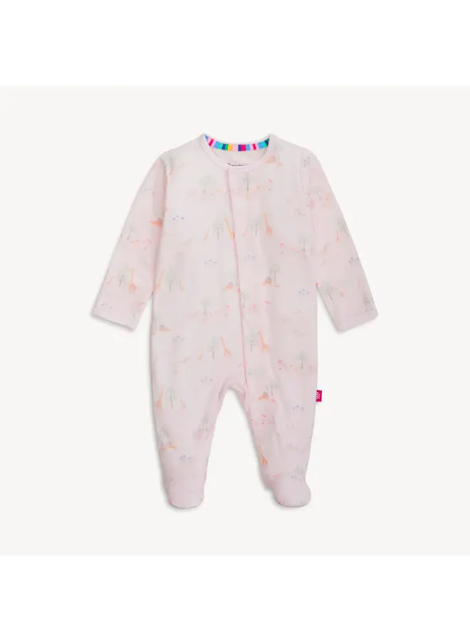 Pink Serene Safari Footie