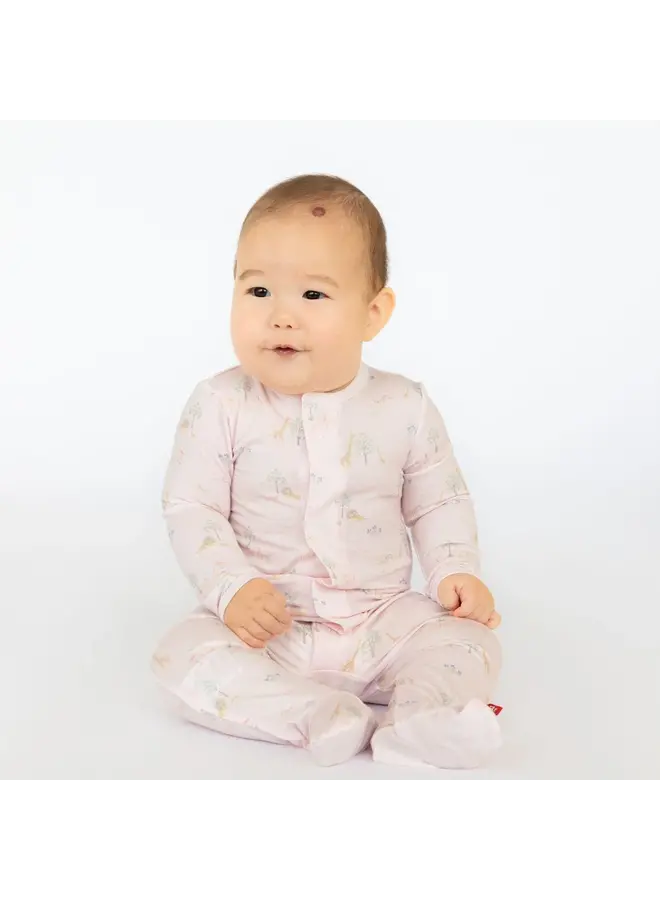 Pink Serene Safari Footie