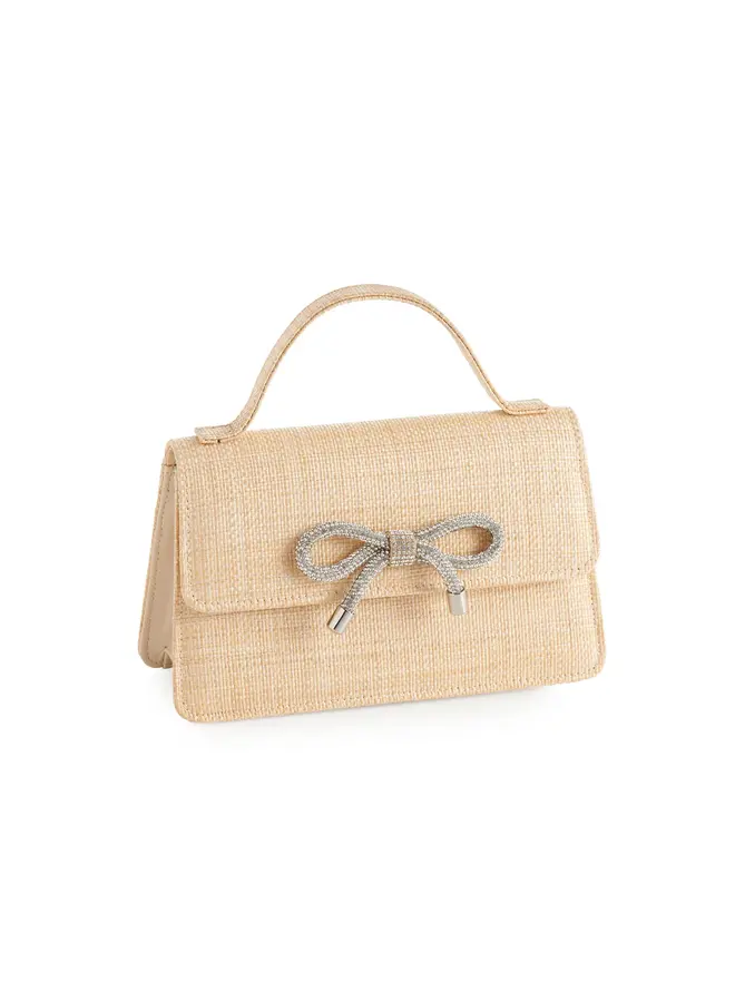 Bowie Straw Mini Bag - Natural