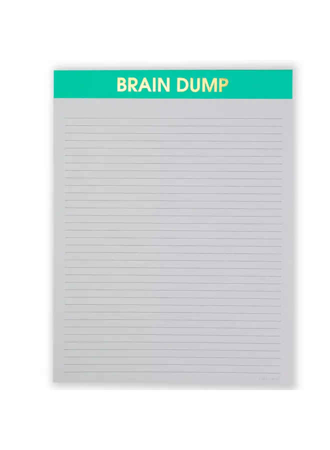 Brain Dump Large Memo Notepad