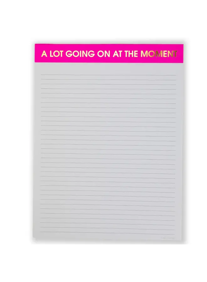 A Lot Going On At The Moment Large Memo Notepad