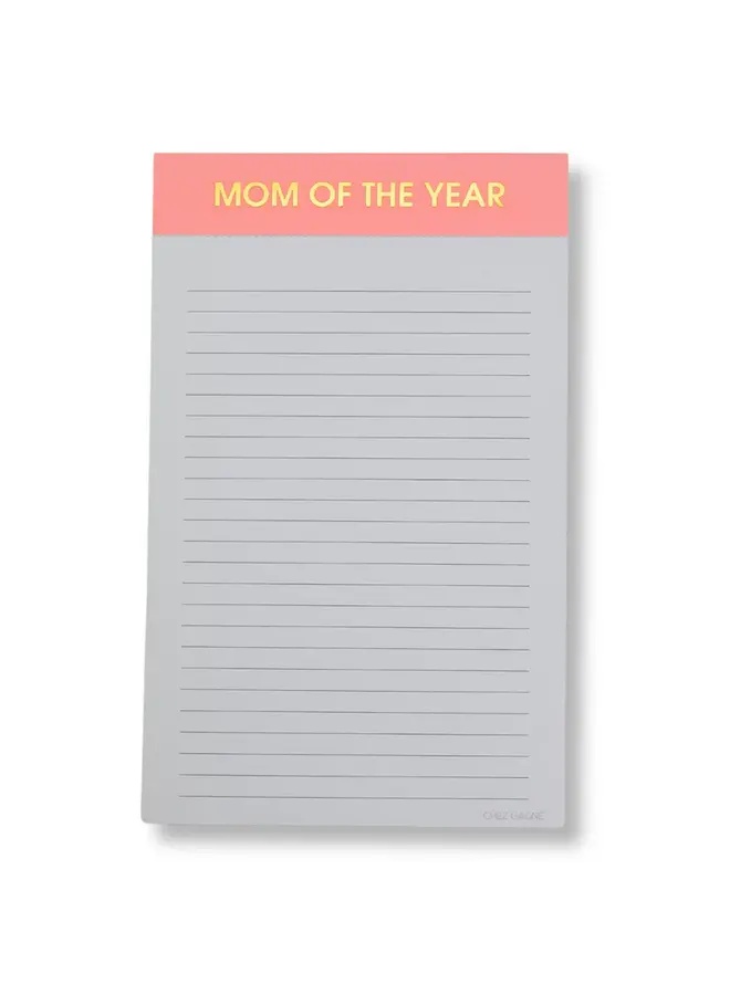 Mom of the Year Notepad