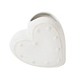 Berry & Thread 6" Heart Vase - Whitewash