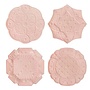 Jardins du Monde  Dessert/Salad Plate Assorted Set/4 - Blush