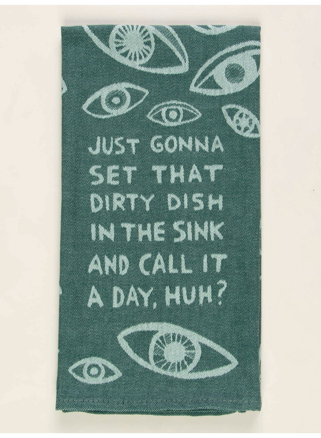 Dish In The Sink Dish Towel