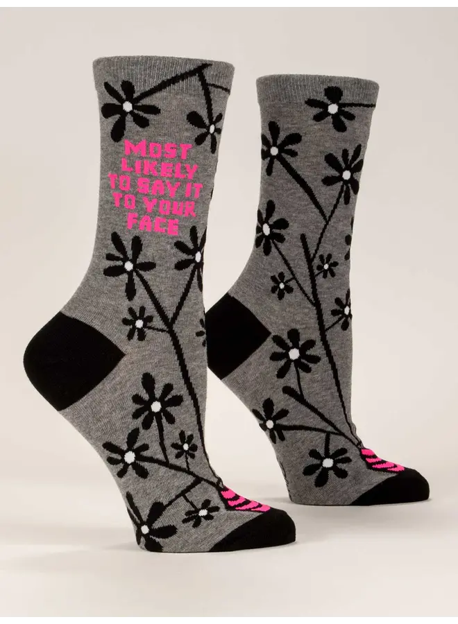 Women's Socks Say It To Your Face