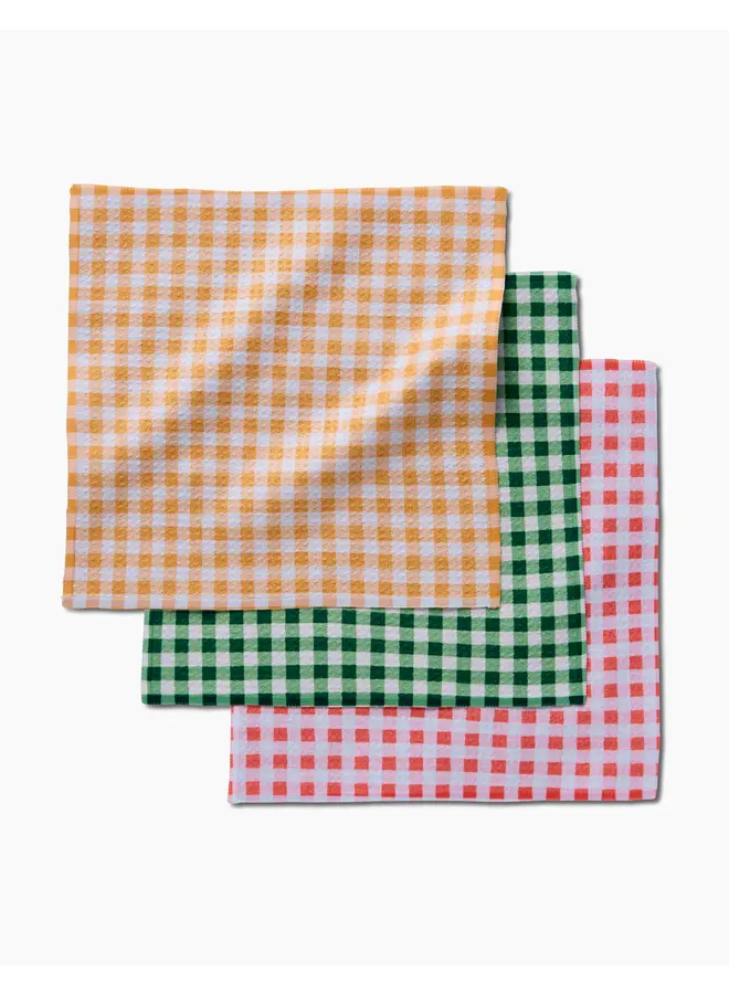 Spring Plaid Dishcloth  Set