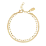 2 Chains Bracelet Gold