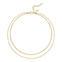 2 Chains Necklace Gold