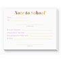 Pastel Note To School Dittie Notepad